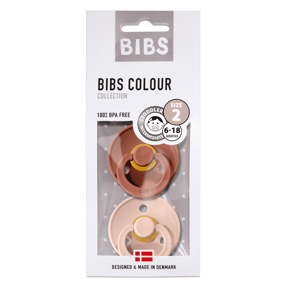 BIBS knupīša komplekts 1. izmērs (0 - 6 mēneši) Woodchuck / Blush 