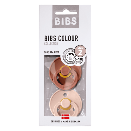BIBS knupīša komplekts 1. izmērs (0 - 6 mēneši) Woodchuck / Blush 