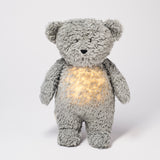 Moonie Organic Sleepy Grey Teddy Bear (minerālpelēks) 