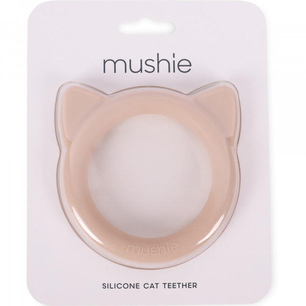 Mushie košļājamās gumijas rozā kaķis (Cat-Blush) 
