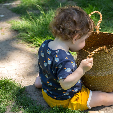 Little Green Radicals Whale Song organiskā kokvilna 2 gab. smilšu maisi (3-6 mēneši) 
