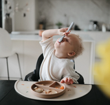 Mushie Kids Ēšanas piederumu komplekts Smoke 