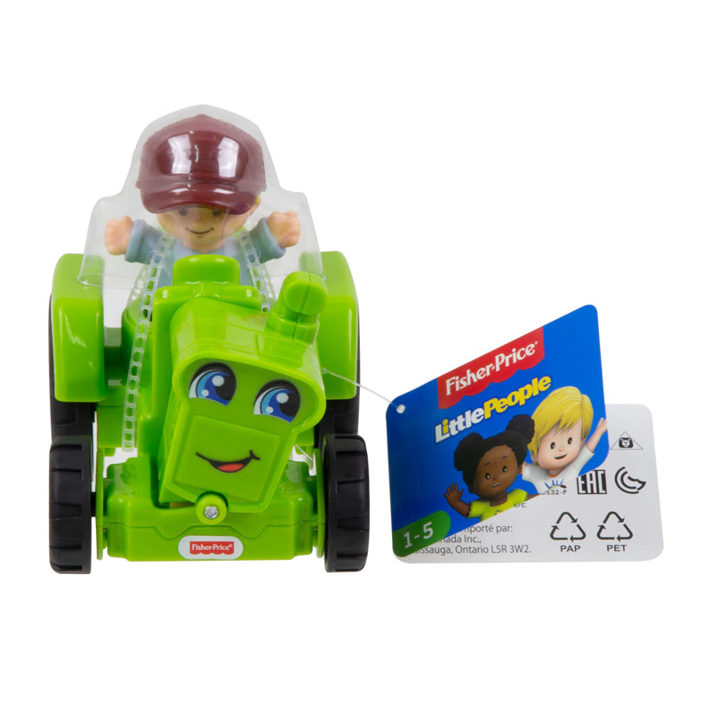Fisher-Price Little People žaislinis traktorius su mažuoju ūkininku (4584739668050)