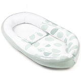 Doomoo mazuļu ligzda "Cocoon Leaves Aqua Green" 