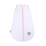 Natulino BabyComfort dvisluoksnis kūdikių miegmaišis (natural white grey waves / pink spalva) (1561774358601)