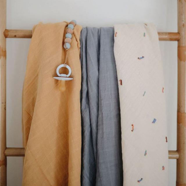 Mushie organiskās kokvilnas muslīna autiņbiksītes no Tradewinds 