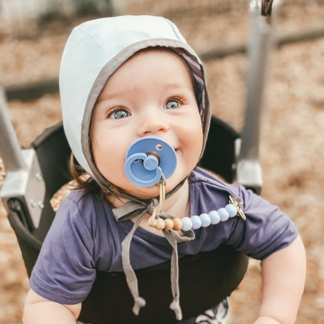 BIBS knupīšu komplekts 1 izmērs (0 - 6 mēneši) Anatomical Baby Blue / Benzīns 