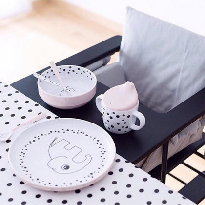 Done by Deer puodelis "Laimingieji taškučiai" / "Happy Dots" (pilkas, mėlynas arba pudrinis) (2132078329929)