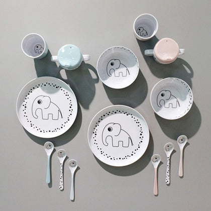 Done by Deer šaukštelių vaikui rinkinys, 3 vnt. (happy dots pudriniai) (4397694648402)