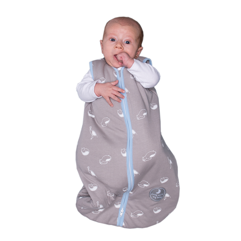 Natulino CosyNites trisluoksnis kūdikių miegmaišis (animals grey / blue spalva) (4164591550537)