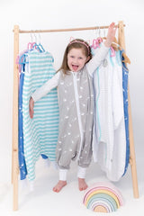 Natulino LITTLE WALKERS trīsslāņu bērnu guļammaiss Animals Grey &amp; White
