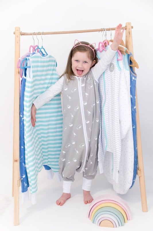 Natulino LITTLE WALKERS trīsslāņu bērnu guļammaiss Animals Navy &amp; White