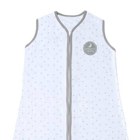 Natulino LITTLE WALKERS trīsslāņu guļammaiss mazuļiem White Little Grey Leaves &amp; Warm Grey