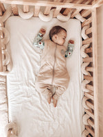 Natulino NATURALS LITTLE WALKERS™ trīsslāņu bērnu guļammaiss GOTS bēšs
