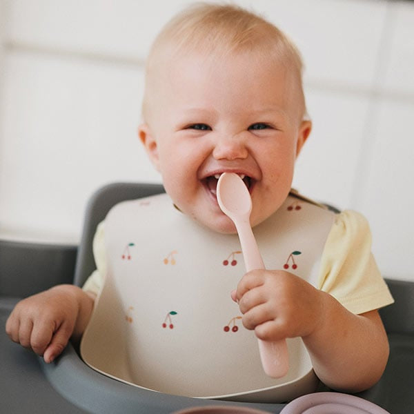 Mushie Kids Ēšanas piederumu komplekts Ivory 